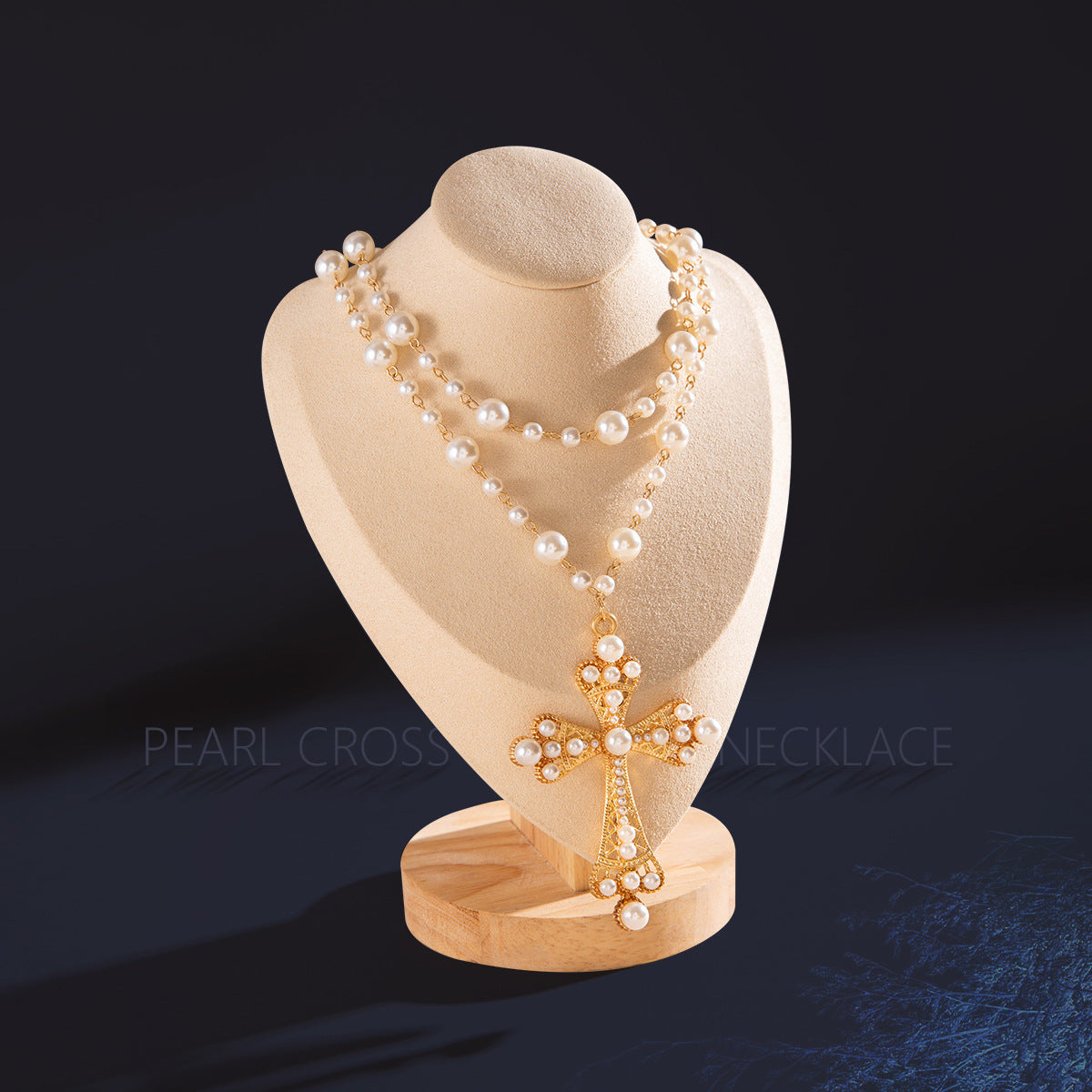 Wholesale Exaggerated Personality Punk Style Imitation Pearl Necklace